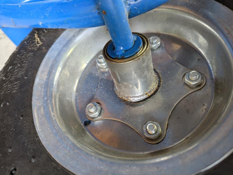 broken weld on the 2nd unit.  now 2 have broken in the same place