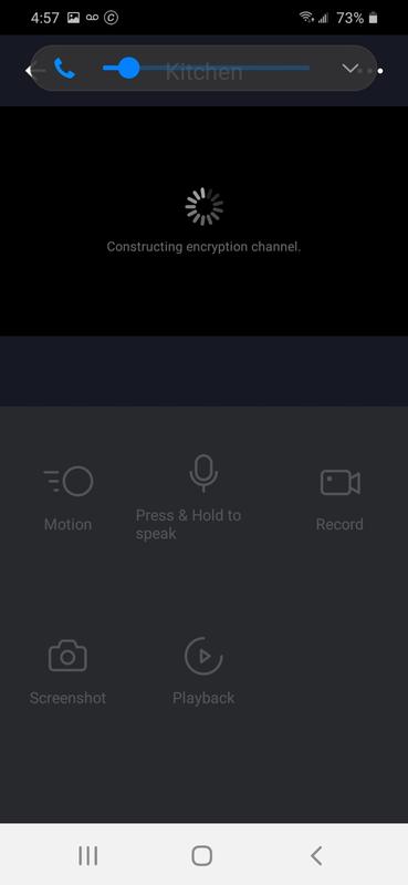 This happens VERY frequently when trying to check in on the cameras using the ap