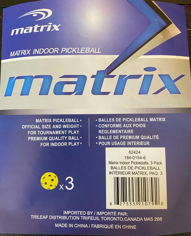 Pickleballs purchased at Canadian Tire