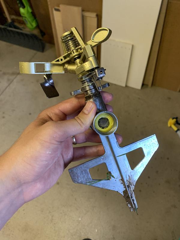 Part that sticks in the ground broke