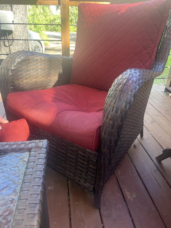 Sag in chair.  Sofa the same