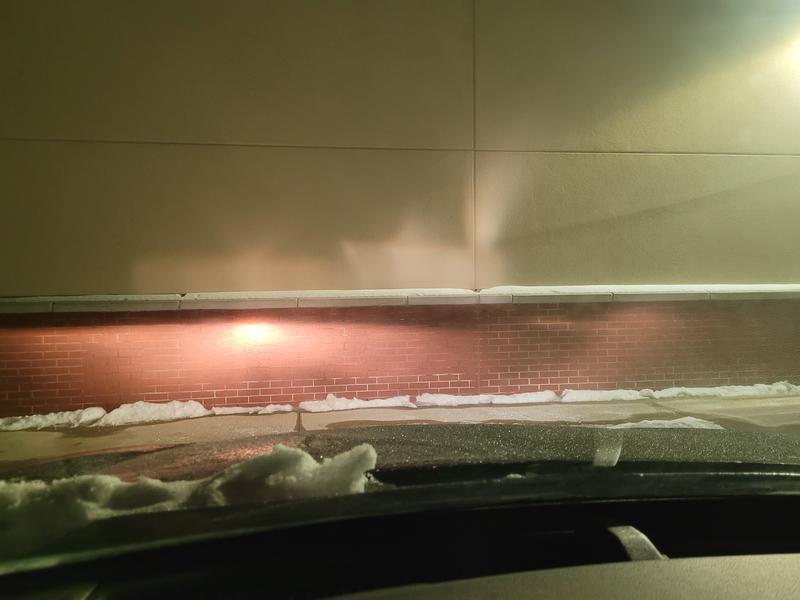 Changed the right one, why does it shine in every direction but straight?