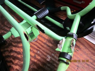 Ripped the frame at the welds