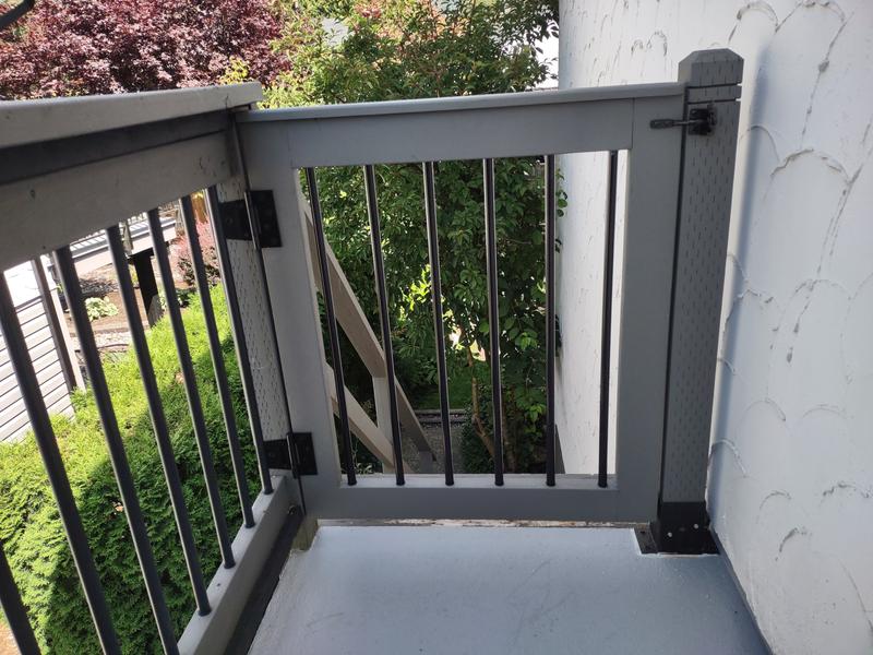 Hinges & latch installed