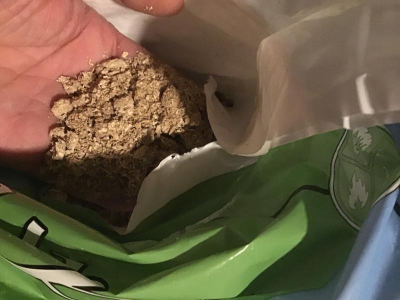 As you can see, it more like sawdust versus pellets form!