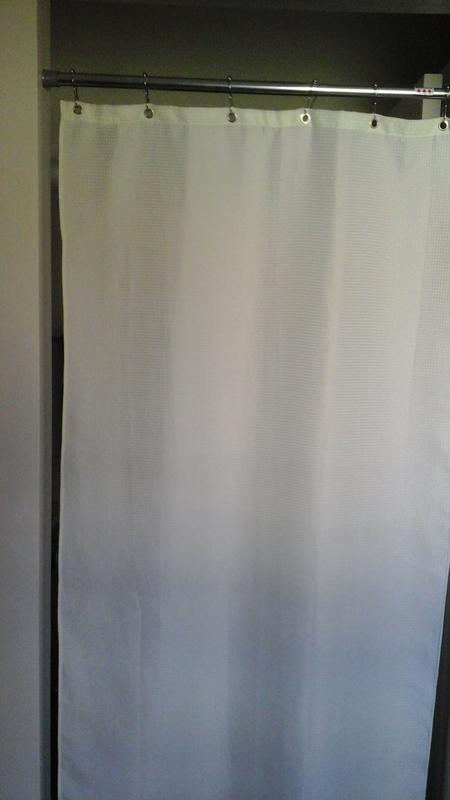 "vanity"  curtain using 40" tension rod