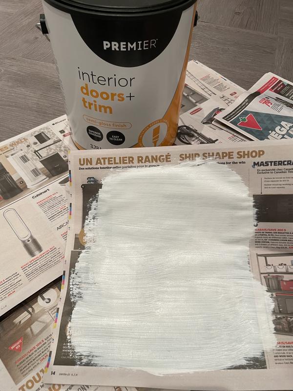 One coat with paint brush