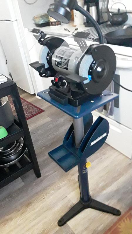 Grinder paired with master craft grinder stand