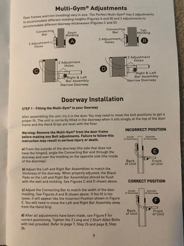 figure E (incorrect fit) even with shortest knob adjustment (previous 2 pictures