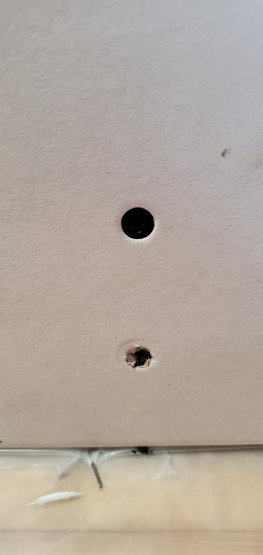 Bottom hole is the dimplers work.