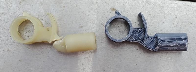 Failed Part, 3D Printed Replacement