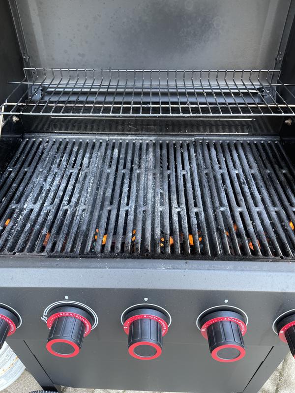 Large flames on high