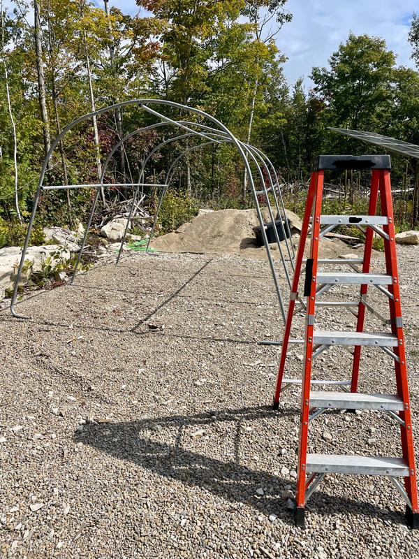 Use a ladder to reach the top.