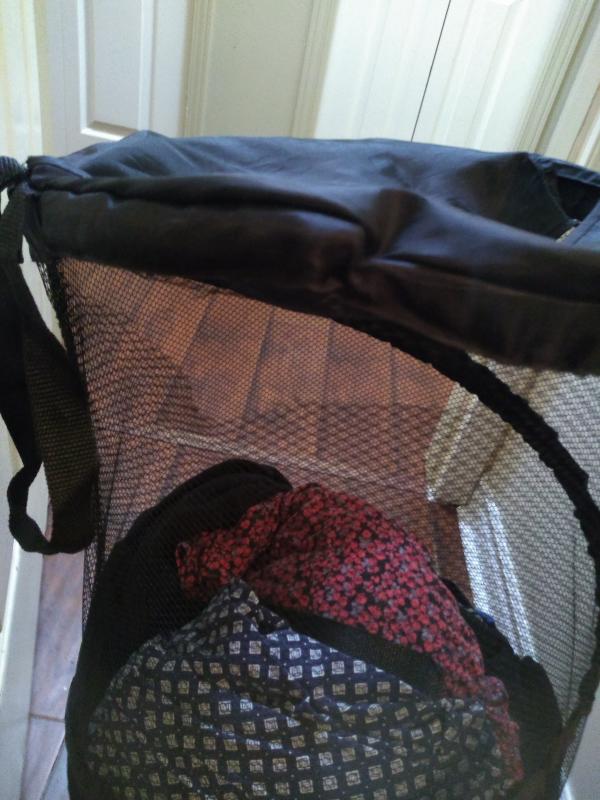 Rip in side of the mesh