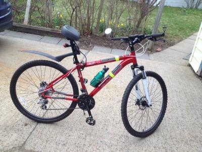 The seat on my new bike.