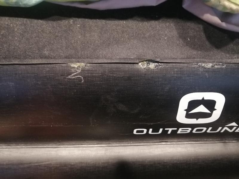 punctures sealed with glue