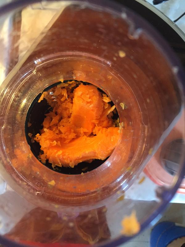 Waste from 2 carrots