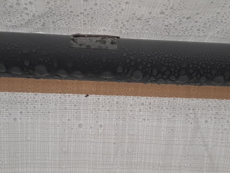 Water dripping off frame. Like that everywhere
