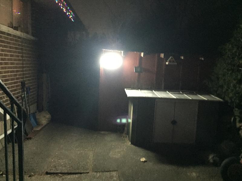 15 feet from the light