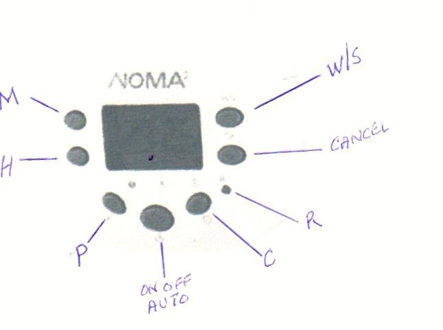 NOMA digital timer