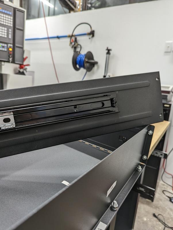 Note that the drawer isn't centered on the part