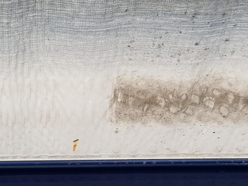 My awning before and after (or after and before).