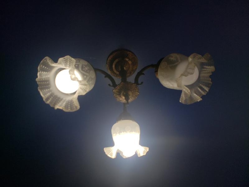 One bright, one dead, one in between all installed at the same time.