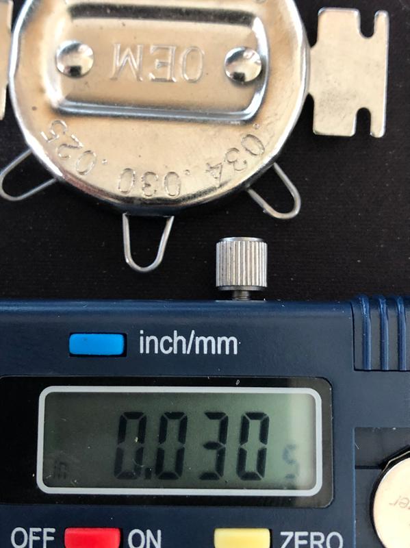 .030" gauge measured