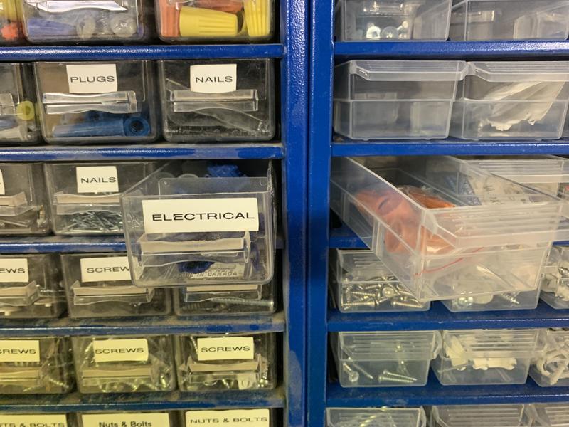 Side by side shot shows how much play there is in the new drawer