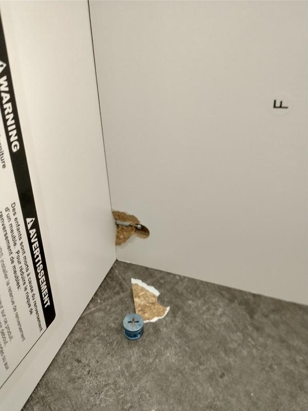 Cardboard cabinet. Garbage!