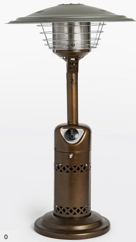 Table Top Outdoor Propane Heater - Using 1lb Coleman Propane Tanks