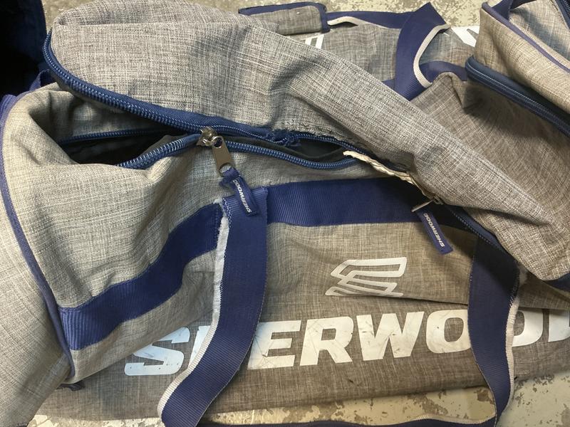 Broken down zipper and coming apart at the seams