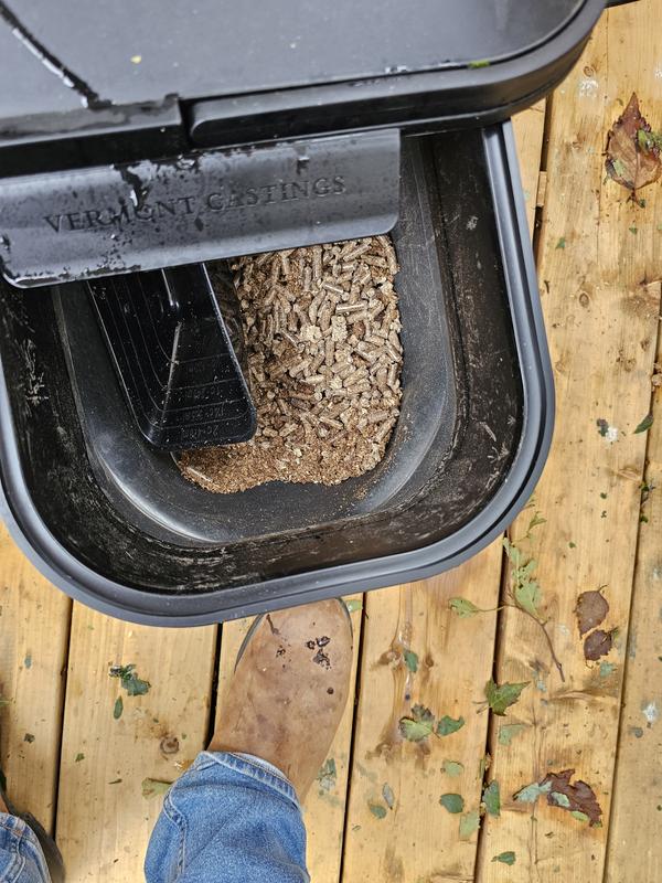1. Emtpying the wet ones 2.most of the destroyed pellets. 3.keeping some i guess