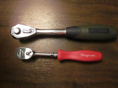 Hard handle Snap-on, Semi Soft handle Mastercraft