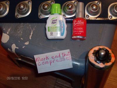 Only one end compresses