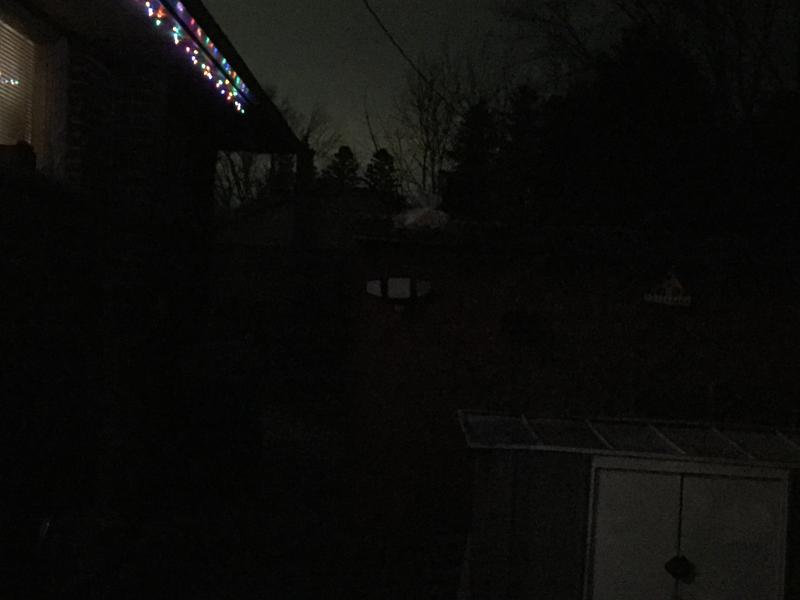 16 feet from the light