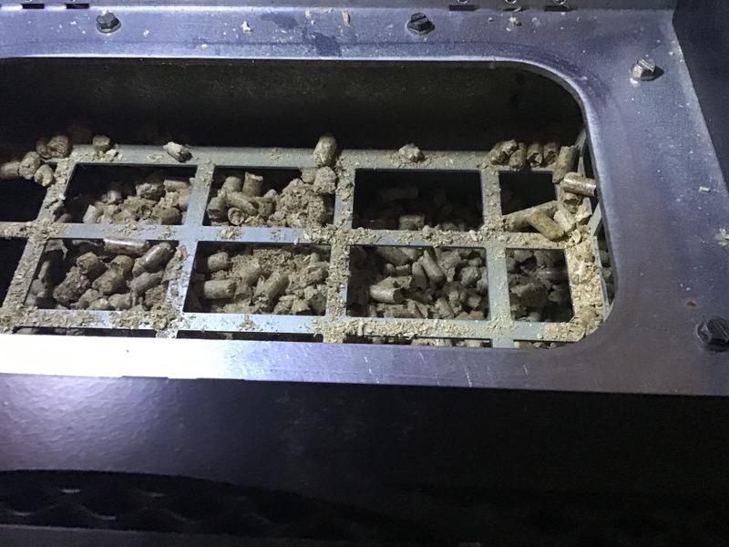 Here you can see how much saw dust and not in pellet form