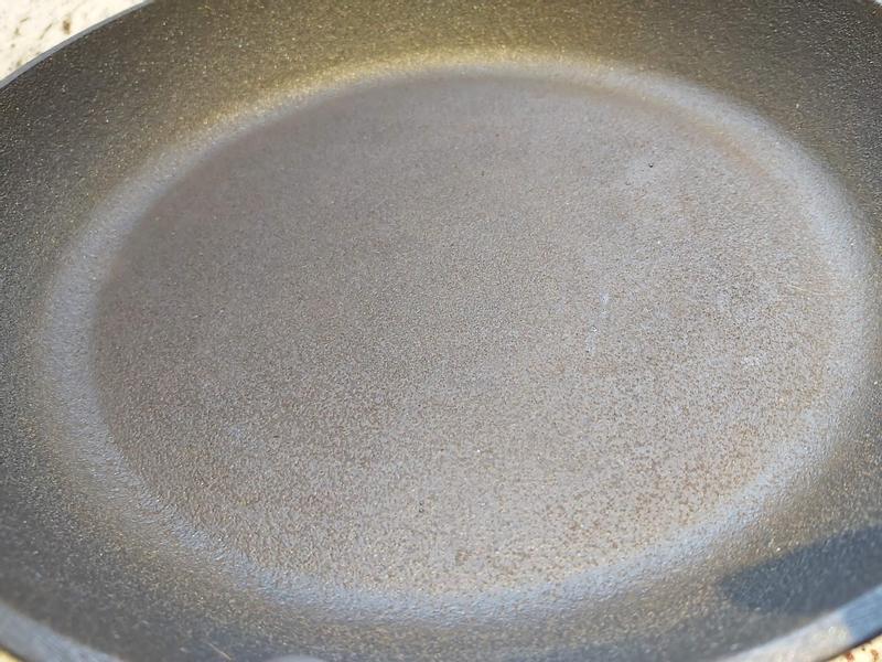 Finish imperfections are in the top right and bottom center