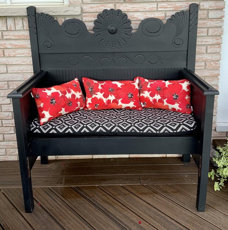 CANVAS Boho Patio UV Water Stain Resistant Bench Cushion