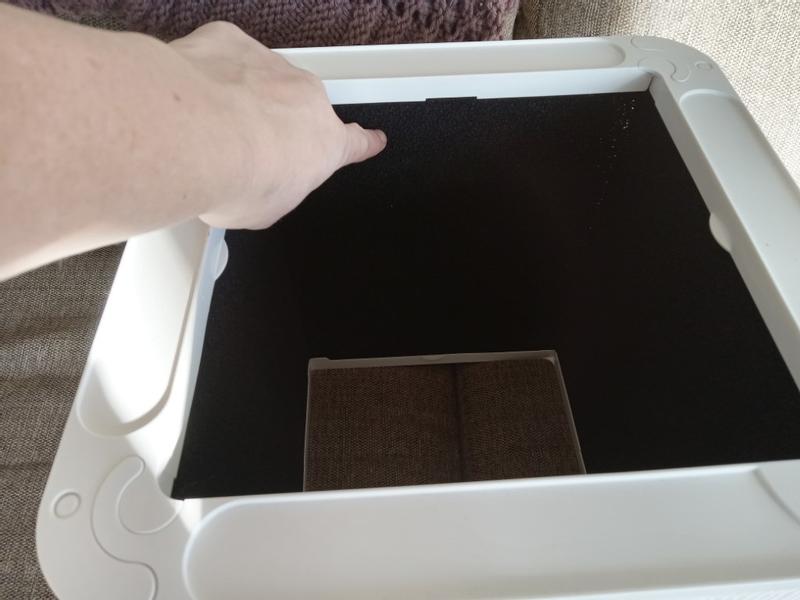 It's the  black layer with the horrible odour.