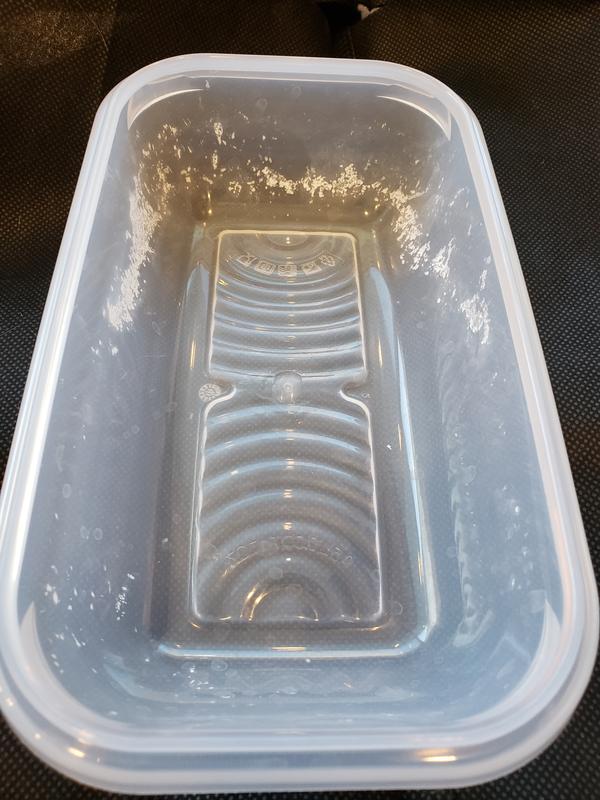 White = plastic breakdown - 1 use