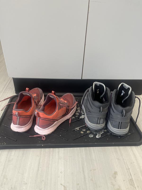 My shoes on the boot tray after many uses.