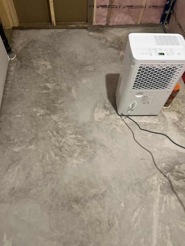 Dehumidifier can be set to run constantly to maintain/get to a certain humidity