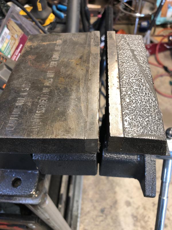 Gap when fully tightened