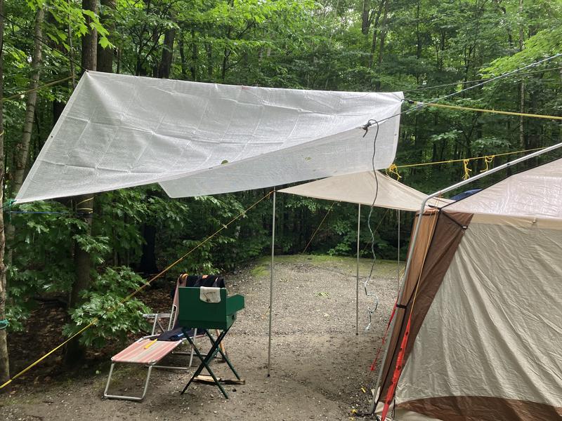 Sur un site au Mont-Orford