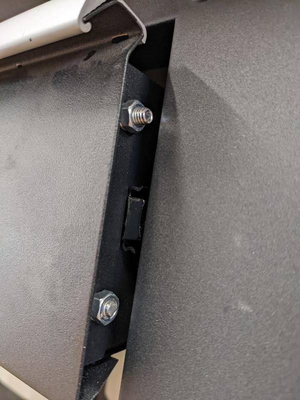 these lower bolts of the drawers had to be shortened