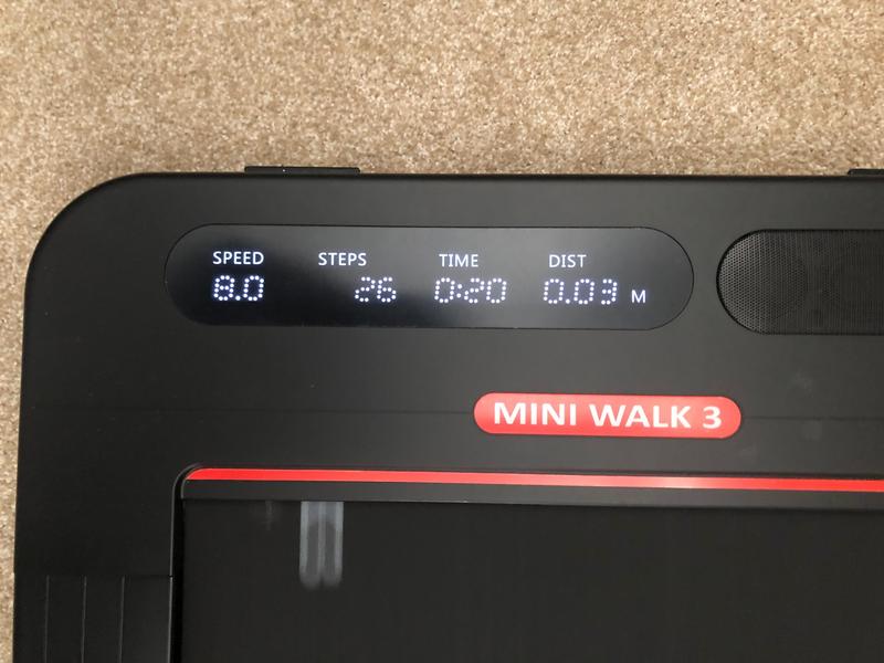 Display showing maximum speed.