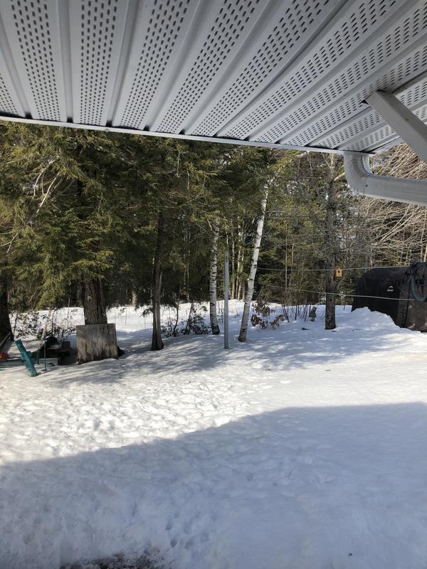 My amazing glass cleaner in the first picture and in the second picture I took it looking through my glass door.