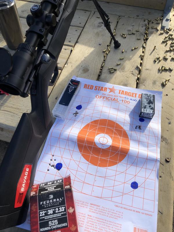 Very small groups at 50 yards