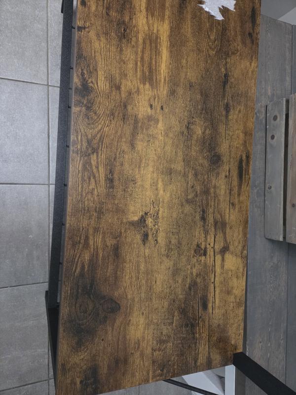 The color. Its like a yellow orange wood. Terrible